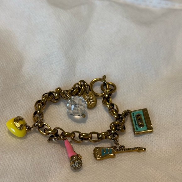 Gold Charm Bracelet with Colorful Accents - Picture 4 of 5